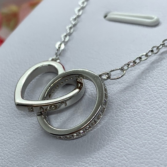 Sterling Silver 925 CZ Necklace - Picture 2 of 5